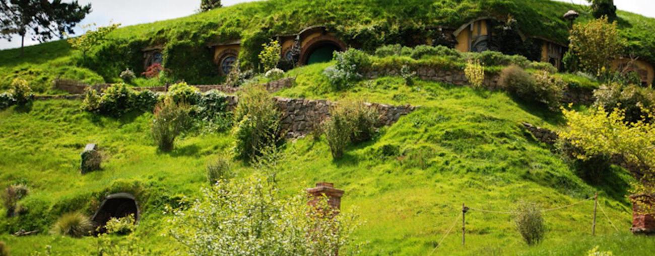 Picture of the "Shire" from the Lord of the Rings, in New Zeal和